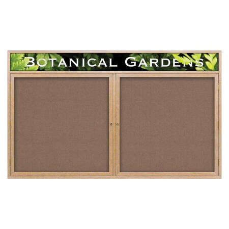 United Visual Products Single Door Indoor Enclosed Easy Tack Bo UV330EZ-BLACK-GOLD